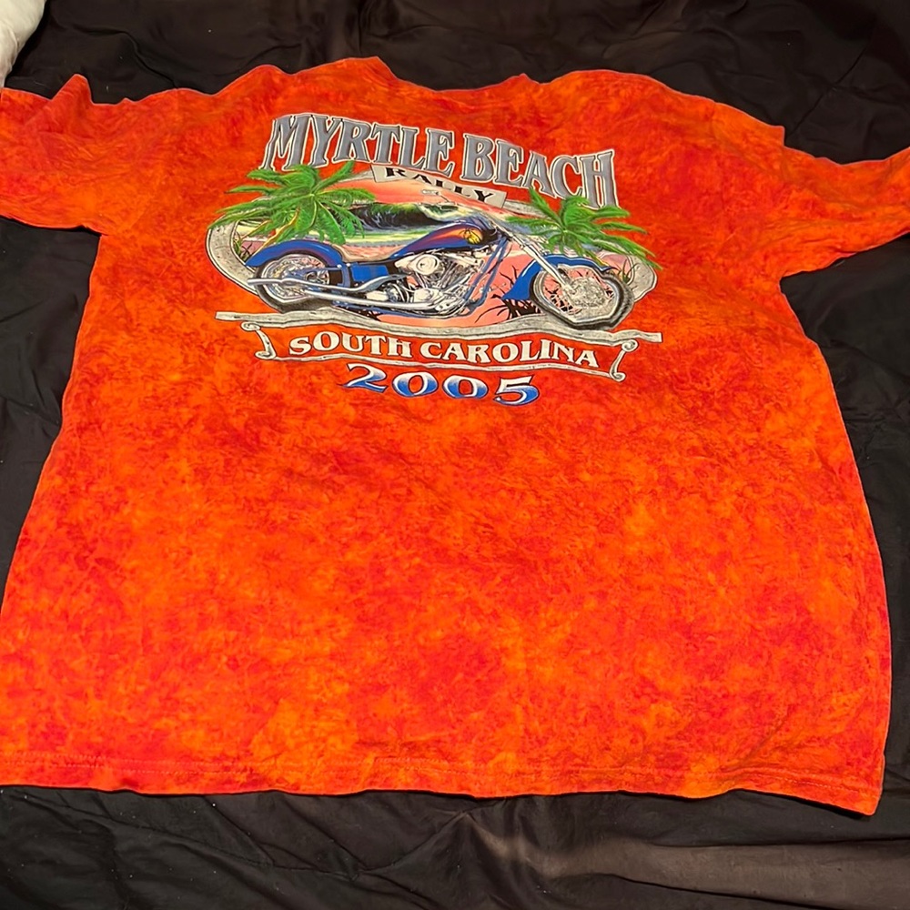 Myrtle Beach Bike Week 2005 Souvenir Short Sleeve T-shirt w/pocket